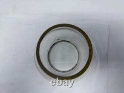 5 3/8 clear cast B&LERR extended base tall railroad lantern globe Bessemer