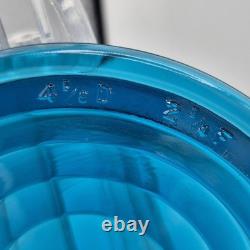 5 VTG Corning & Kopp Glass Railroad Lantern Switch Lamp Lenses Teal Cobalt Amber