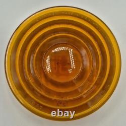 5 VTG Corning & Kopp Glass Railroad Lantern Switch Lamp Lenses Teal Cobalt Amber