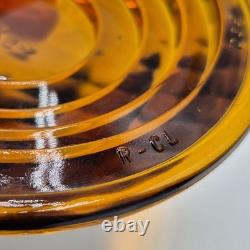 5 VTG Corning & Kopp Glass Railroad Lantern Switch Lamp Lenses Teal Cobalt Amber