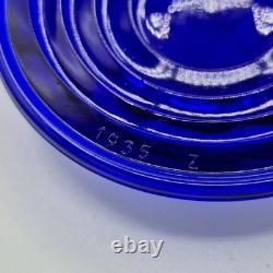 5 VTG Corning & Kopp Glass Railroad Lantern Switch Lamp Lenses Teal Cobalt Amber