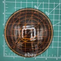 5 VTG Corning & Kopp Glass Railroad Lantern Switch Lamp Lenses Teal Cobalt Amber