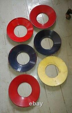 6 Antique Railroad Switch Lamp Targets