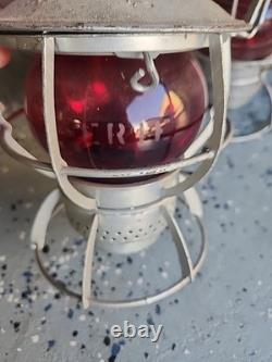 9x Kerosene Railroad Lanterns (Adlake Dressel) Free Ship