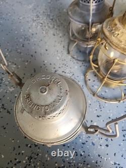 9x Kerosene Railroad Lanterns (Adlake Dressel) Free Ship