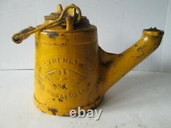 A C Wells open wick oil lamp. Railwayana. Railway lamp