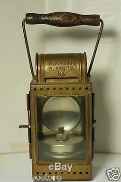 A. SARTORIUS WUPPERTAL 1953 Deutsche Bahn (DB) German Railroad Lantern Lamp