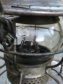 A T & Santa Fe Railroad Adams Westlake Lantern Short Clear Globe withGlass/Wick