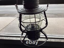 ADLAKE 1897 NY. NH&H. RR NEW YORK NEW HAVEN&HARTFORD RAILROAD LANTERN WithEMB GLOBE