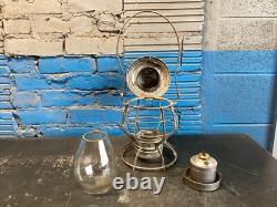 ADLAKE 1897 NY. NH&H. RR NEW YORK NEW HAVEN&HARTFORD RAILROAD LANTERN WithEMB GLOBE