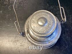 ADLAKE 1913 CHICAGO MILWAUKEE &St. PAUL RAILWAY LANTERN WithEMB. C. M. &St. P. Ry GLOBE