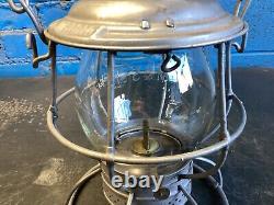 ADLAKE 1913 CHICAGO MILWAUKEE &St. PAUL RAILWAY LANTERN WithEMB. C. M. &St. P. Ry GLOBE