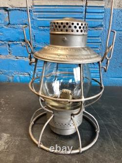 ADLAKE BURLINGTON ROUTE RAILROAD LANTERN WithEMBOSSED BURLINGTON ROUTE Cnx GLOBE