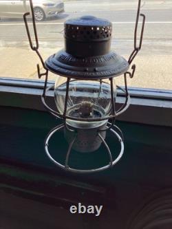ADLAKE BURLINGTON ROUTE RAILROAD LANTERN WithEMBOSSED BURLINGTON ROUTE Cnx GLOBE