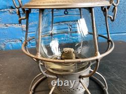 ADLAKE BURLINGTON ROUTE RAILROAD LANTERN WithEMBOSSED BURLINGTON ROUTE Cnx GLOBE