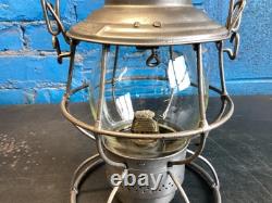ADLAKE BURLINGTON ROUTE RAILROAD LANTERN WithEMBOSSED BURLINGTON ROUTE Cnx GLOBE