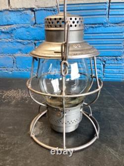 ADLAKE BURLINGTON ROUTE RAILROAD LANTERN WithEMBOSSED BURLINGTON ROUTE Cnx GLOBE