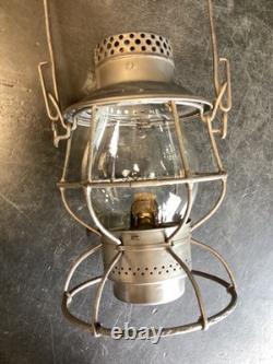 ADLAKE BURLINGTON ROUTE RAILROAD LANTERN WithEMBOSSED BURLINGTON ROUTE Cnx GLOBE