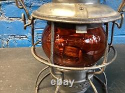 ADLAKE(C. N. O&T. P. RY)CINN. N. ORLEANS&TEXAS PACIFIC RAILROAD LANTERN WithAMBER GLOBE