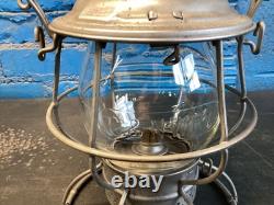 ADLAKE CHICAGO & NORTH WESTERN RY RAILROAD LANTERN WithEMBOSSED (C. &N. W. Ry) GLOBE