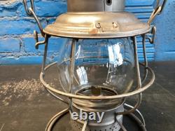 ADLAKE CHICAGO & NORTH WESTERN RY RAILROAD LANTERN WithEMBOSSED (C. &N. W. Ry) GLOBE