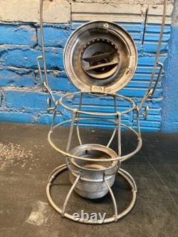 ADLAKE CHICAGO & NORTH WESTERN RY RAILROAD LANTERN WithEMBOSSED (C. &N. W. Ry) GLOBE