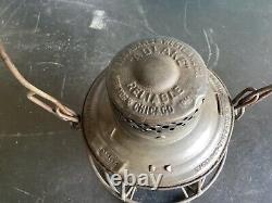 ADLAKE DELAWARE LACKAWANNA&WESTERN RAILROAD LANTERN WithDL&W. RR EMBOSSED RED GLOBE