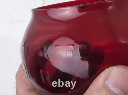 ADLAKE KERO-Railroad Lantern BURLINGTON ROUTE B. R. With Red Etched Globe