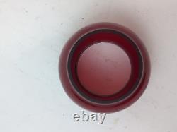 ADLAKE KERO-Railroad Lantern BURLINGTON ROUTE B. R. With Red Etched Globe
