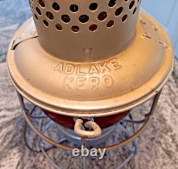ADLAKE KERO Railroad Lantern, made to a Lamp, LIGHTS LAMP AND RED LANTERN 24