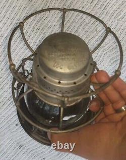 ADLAKE KERO SOU RY SOUTHERN RAILWAY LANTERN W Marked CLEAR GLASS GLOBE