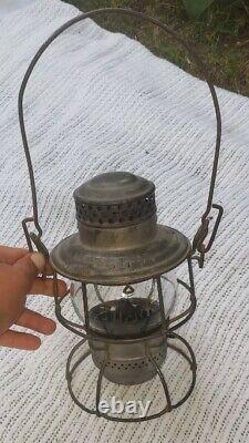 ADLAKE KERO SOU RY SOUTHERN RAILWAY LANTERN W Marked CLEAR GLASS GLOBE