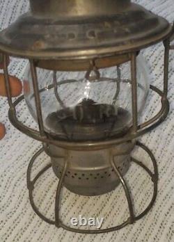 ADLAKE KERO SOU RY SOUTHERN RAILWAY LANTERN W Marked CLEAR GLASS GLOBE