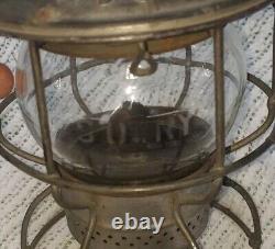 ADLAKE KERO SOU RY SOUTHERN RAILWAY LANTERN W Marked CLEAR GLASS GLOBE