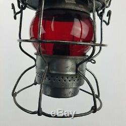 ADLAKE Kero Rock Island RailRoad Lantern XW on Red Globe