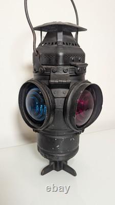 ADLAKE Kerosene Non-Sweating Lamp Chicago Railroad Train Switch Lantern/ Antique