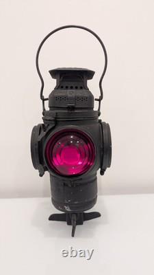 ADLAKE Kerosene Non-Sweating Lamp Chicago Railroad Train Switch Lantern/ Antique