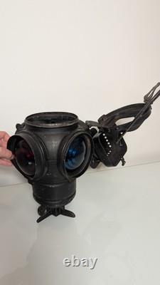ADLAKE Kerosene Non-Sweating Lamp Chicago Railroad Train Switch Lantern/ Antique
