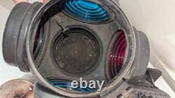 ADLAKE Kerosene Non-Sweating Lamp Chicago Railroad Train Switch Lantern/ Antique