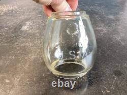 ADLAKE MILITARY DRAB GREEN PAINTED RAILROAD LANTERN WithETCHED(USA)MACBETH GLOBE