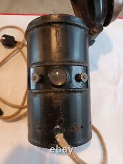 ADLAKE No. 22 RAILWAY ROAD LAMP L. M. S CIRCA 1900 HEAVY DUTY STEEL BODY (5.75 KG)