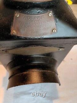 ADLAKE No. 22 RAILWAY ROAD LAMP L. M. S CIRCA 1900 HEAVY DUTY STEEL BODY (5.75 KG)