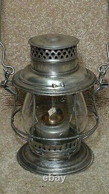 ADLAKE No. 90 SQUAT SWITCHMAN'S BELL BOTTOM RAILROAD LANTERN (1)