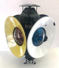 ADLAKE Non-Sweating 4 Way Switch Lamp Lantern STAMPED PRR Pennsylvania Railroad