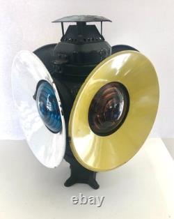 ADLAKE Non-Sweating 4 Way Switch Lamp Lantern STAMPED PRR Pennsylvania Railroad