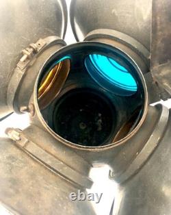 ADLAKE Non-Sweating 4 Way Switch Lamp Lantern STAMPED PRR Pennsylvania Railroad