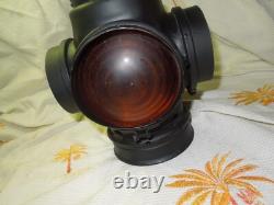 ADLAKE Non-Sweating Chicago Railroad Train Switch Lamp SANTA FE RR Rare Electric