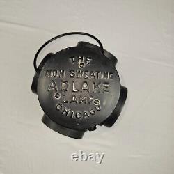 ADLAKE Non-Sweating Lamp Chicago Railroad Train Switch Lantern Antique Red/Blue