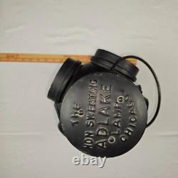 ADLAKE Non-Sweating Lamp Chicago Railroad Train Switch Lantern Antique Red/Blue