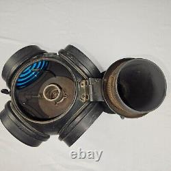 ADLAKE Non-Sweating Lamp Chicago Railroad Train Switch Lantern Antique Red/Blue